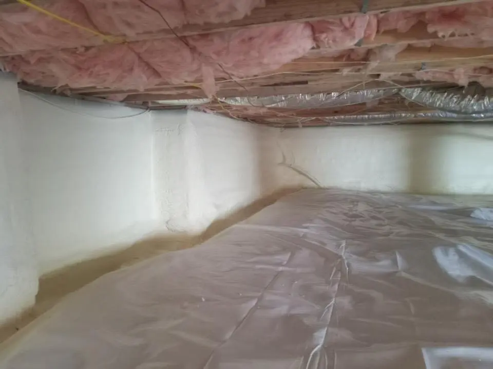 Crawl space encapsulation with closed-cell spray foam for Spray Foam Roofing in Terrace Heights